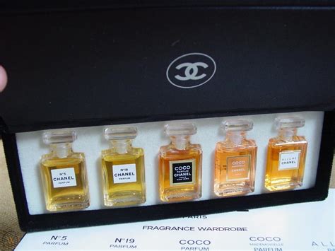 chanel miniature perfume set.